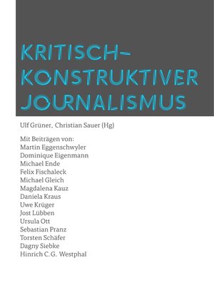 cover image of Kritisch-konstruktiver Journalismus